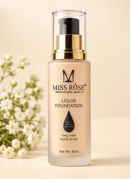 Makeup foundation product showcase